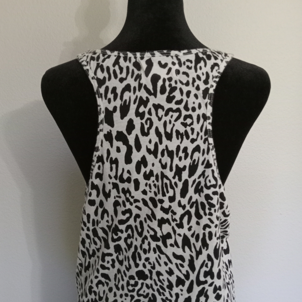 Ralph Lauren Denim & Supply Black and White Leopard Maxi Tank dress Sz XL - Picture 6 of 9